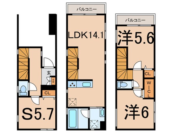 Ｋｏｌｅｔ大口＃０４の物件間取画像